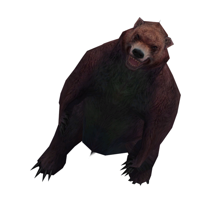 (Animal-0009)-3D-Monster Bear-Floating cycle